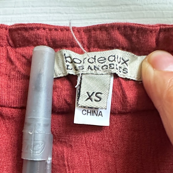 Bordeaux Ruffled Red Mini Top - Picture 3 of 7